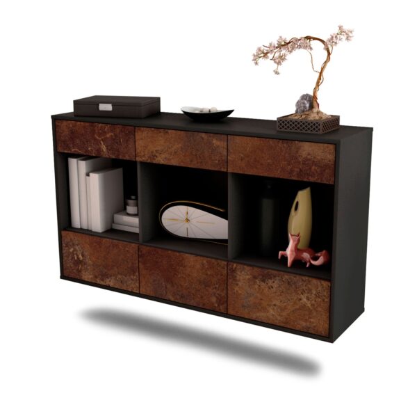 Sideboard Torrance, Rost, hängend (136x79x35cm)