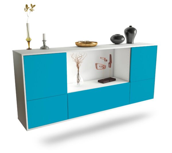 Sideboard Sunnyvale, Türkis, hängend (180x79x35cm)