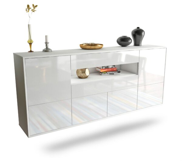 Sideboard McAllen, Weiß, hängend (180x79x35cm)