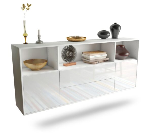 Sideboard Hartford, Weiß, hängend (180x79x35cm)