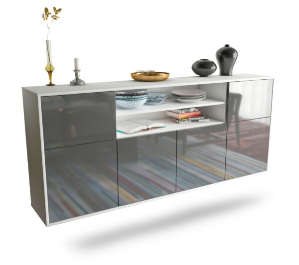 Sideboard Topeka, Grau, hängend (180x79x35cm)