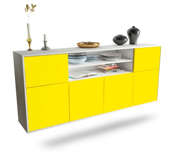 Sideboard Topeka, Gelb, hängend (180x79x35cm)