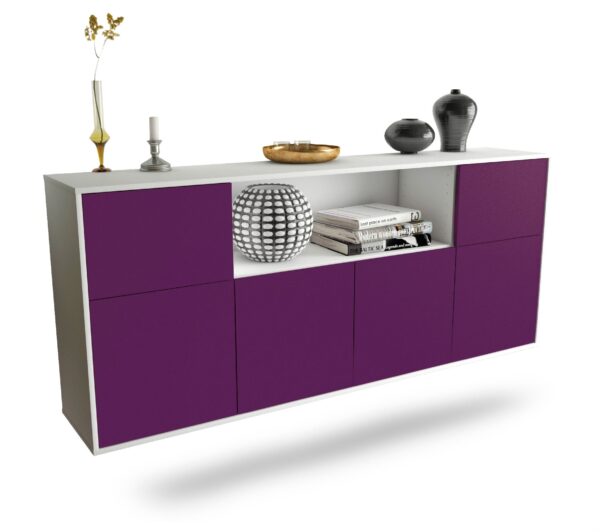 Sideboard West Valley City, Lila, hängend (180x79x35cm)