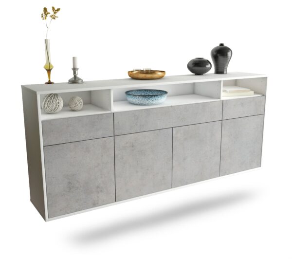 Sideboard Simi Valley, Beton, hängend (180x79x35cm)