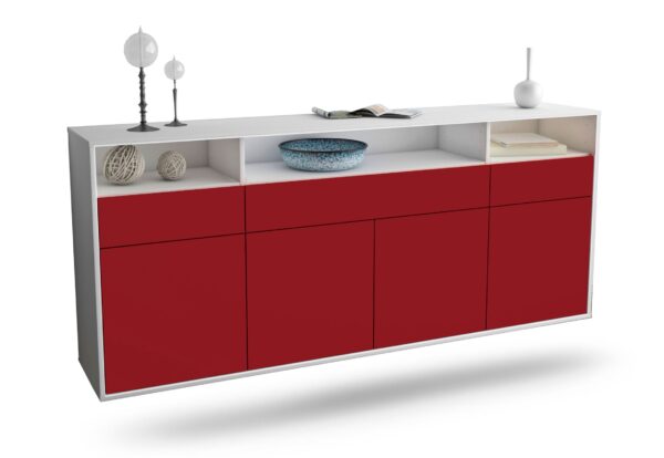 Sideboard Simi Valley, Bordeaux, hängend (180x79x35cm)