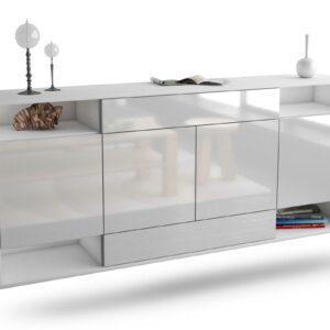 Sideboard Evansville, Weiß, hängend (180x79x35cm)