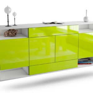 Sideboard Evansville, Grün, hängend (180x79x35cm)
