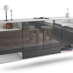 Sideboard Evansville, Grau, hängend (180x79x35cm)