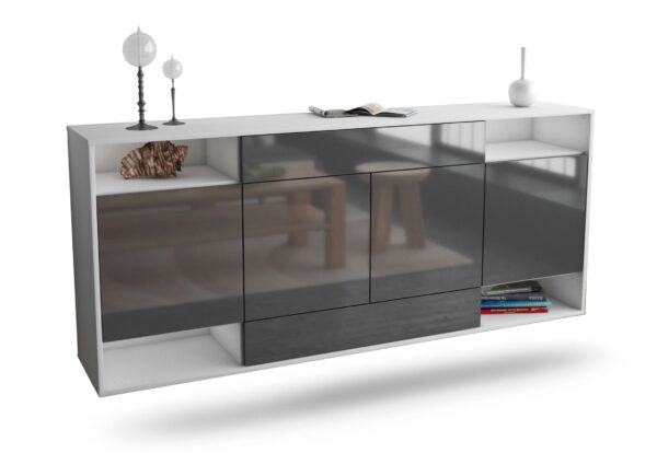 Sideboard Evansville, Grau, hängend (180x79x35cm)
