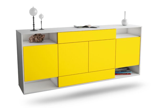 Sideboard Evansville, Gelb, hängend (180x79x35cm)