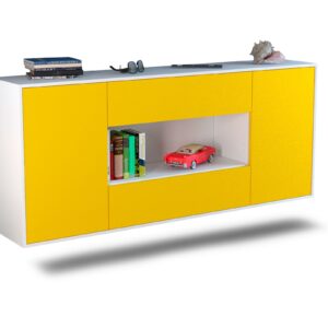 Sideboard Denton, Gelb, hängend (180x79x35cm)
