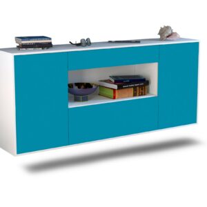 Sideboard Ann Arbor, Türkis, hängend (180x79x35cm)