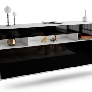 Sideboard Inglewood, Schwarz, hängend (180x79x35cm)