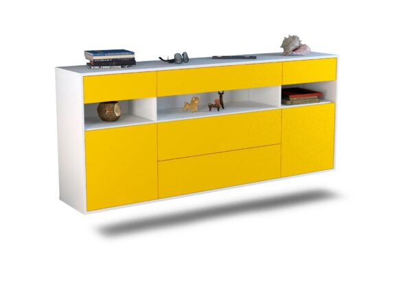 Sideboard Inglewood, Gelb, hängend (180x79x35cm)