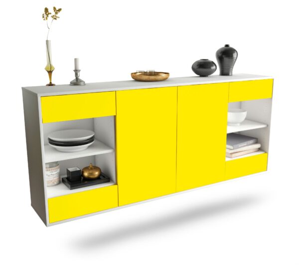 Sideboard Independence, Gelb, hängend (180x79x35cm)