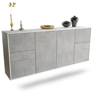 Sideboard Beaumont, Beton, hängend (180x79x35cm)