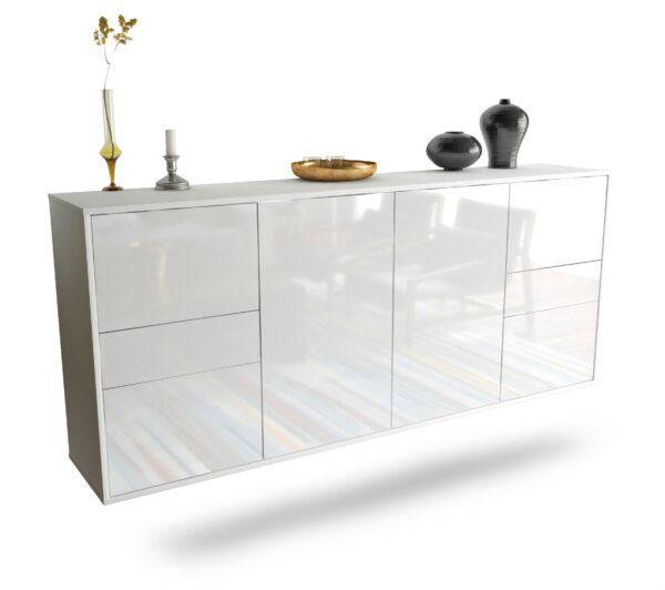 Sideboard Beaumont, Weiß, hängend (180x79x35cm)