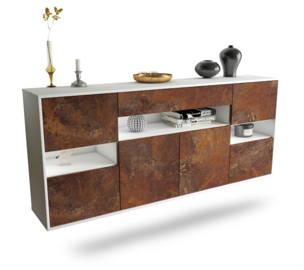 Sideboard Downey, Rost, hängend (180x79x35cm)
