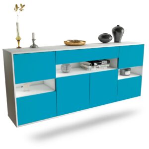 Sideboard Downey, Türkis, hängend (180x79x35cm)