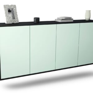 Sideboard Lakewood | hängend | Korpus Anthrazit | Front in Mint | 180x79x35cm (BxHxT)