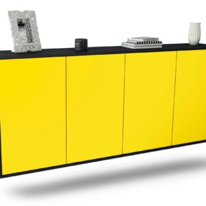 Sideboard Lakewood, Gelb, hängend (180x79x35cm)