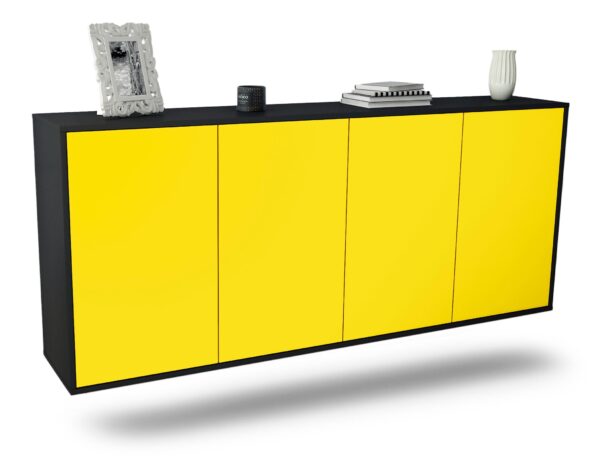 Sideboard Lakewood, Gelb, hängend (180x79x35cm)