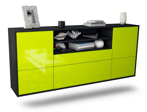 Sideboard Escondido, Grün, hängend (180x79x35cm)