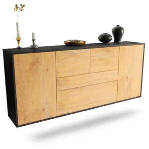 Sideboard Orange, Eiche, hängend (180x79x35cm)