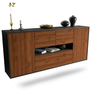 Sideboard Warren, Walnuss, hängend (180x79x35cm)
