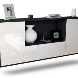 Sideboard Fort Collins, Weiß, hängend (180x79x35cm)