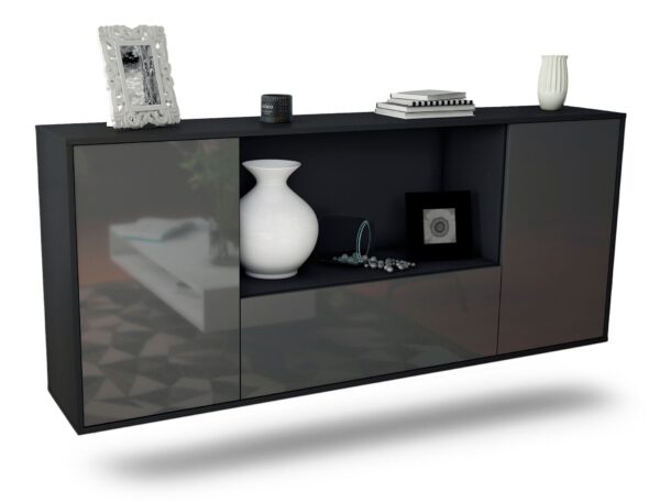 Sideboard Fort Collins, Grau, hängend (180x79x35cm)