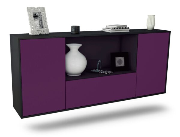 Sideboard Fort Collins, Lila, hängend (180x79x35cm)