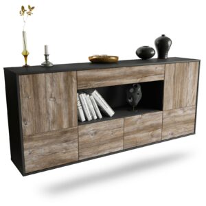 Sideboard Fullerton, Treibholz, hängend (180x79x35cm)