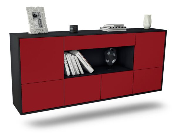 Sideboard Fullerton, Bordeaux, hängend (180x79x35cm)