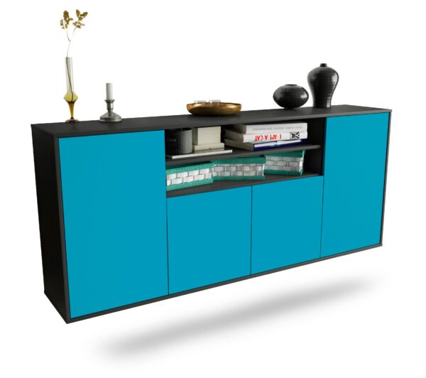 Sideboard Mesquite, Türkis, hängend (180x79x35cm)