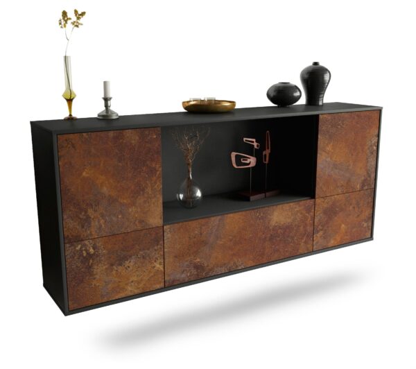 Sideboard Sunnyvale, Rost, hängend (180x79x35cm)