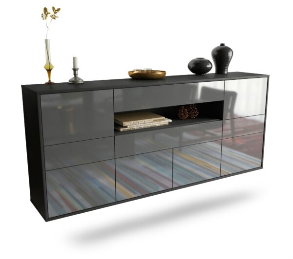 Sideboard Coral Springs, Grau, hängend (180x79x35cm)