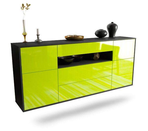 Sideboard Elizabeth, Grün, hängend (180x79x35cm)