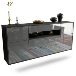 Sideboard Elizabeth, Grau, hängend (180x79x35cm)