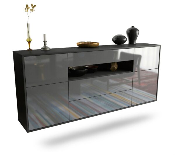 Sideboard Elizabeth, Grau, hängend (180x79x35cm)