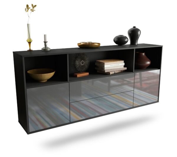 Sideboard Hartford, Grau, hängend (180x79x35cm)