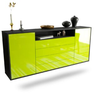 Sideboard New Haven, Grün, hängend (180x79x35cm)