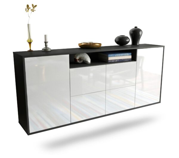Sideboard Carrollton, Weiß, hängend (180x79x35cm)
