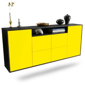 Sideboard Carrollton, Gelb, hängend (180x79x35cm)