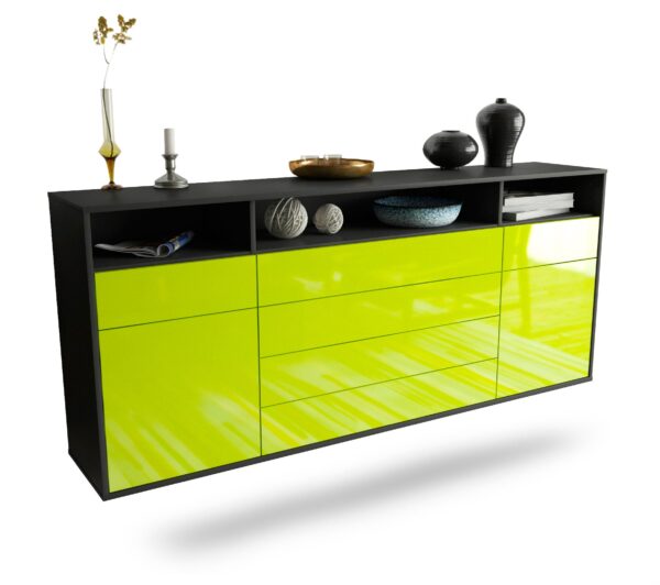 Sideboard Bellevue, Grün, hängend (180x79x35cm)