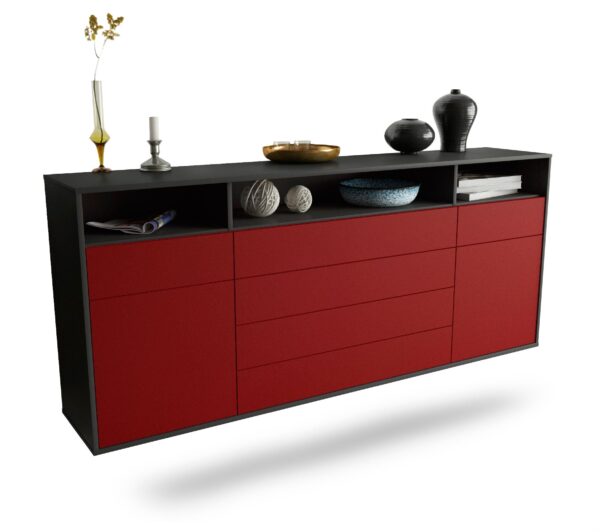 Sideboard Bellevue, Bordeaux, hängend (180x79x35cm)