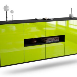Sideboard Stamford, Grün, hängend (180x79x35cm)