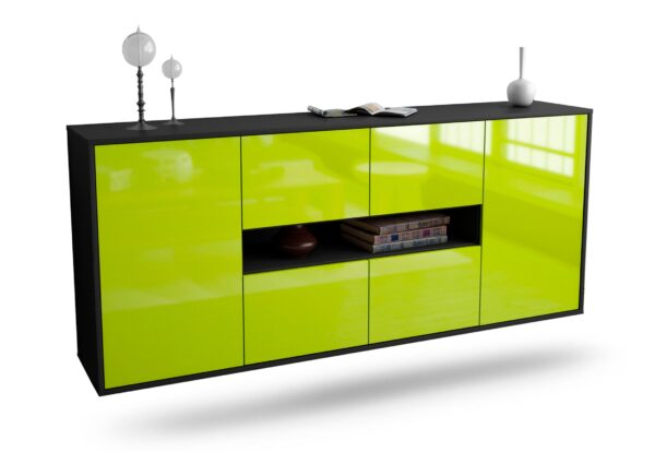 Sideboard Stamford, Grün, hängend (180x79x35cm)