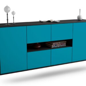 Sideboard Stamford, Türkis, hängend (180x79x35cm)