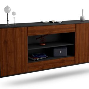 Sideboard Olathe, Walnuss, hängend (180x79x35cm)